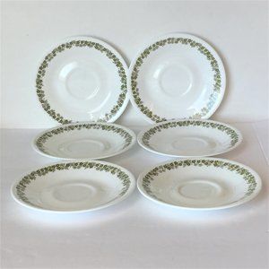 6 Corelle Spring Blossom Crazy Daisy Saucers